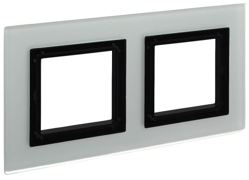 Рамка универсальная DKC Avanti 2-м. стекло светло-серый картинка